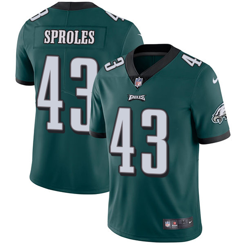2019 men Philadelphia Eagles #43 Sproles green Nike Vapor Untouchable Limited NFL Jersey